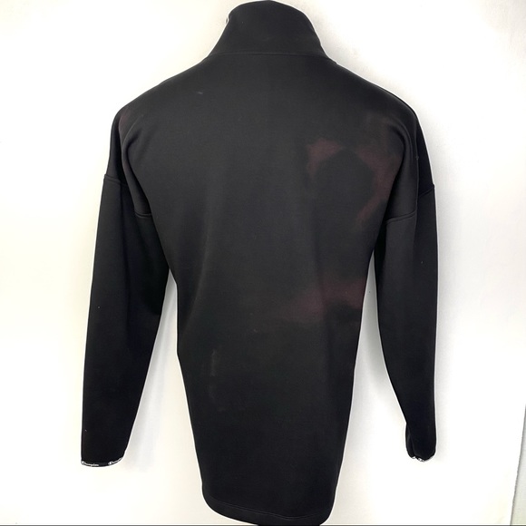 Champion Women’s Black Sport Mock Neck Shoulder Zip Pullover Fleece Sweatshirt L - Picture 6 of 10